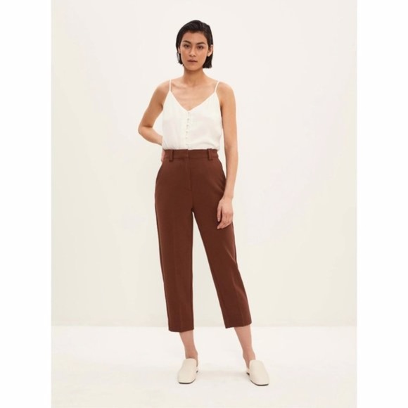 NWT Frank & Oak Alice Straight Ankle Pants Trouser Size 2 - Picture 2 of 16